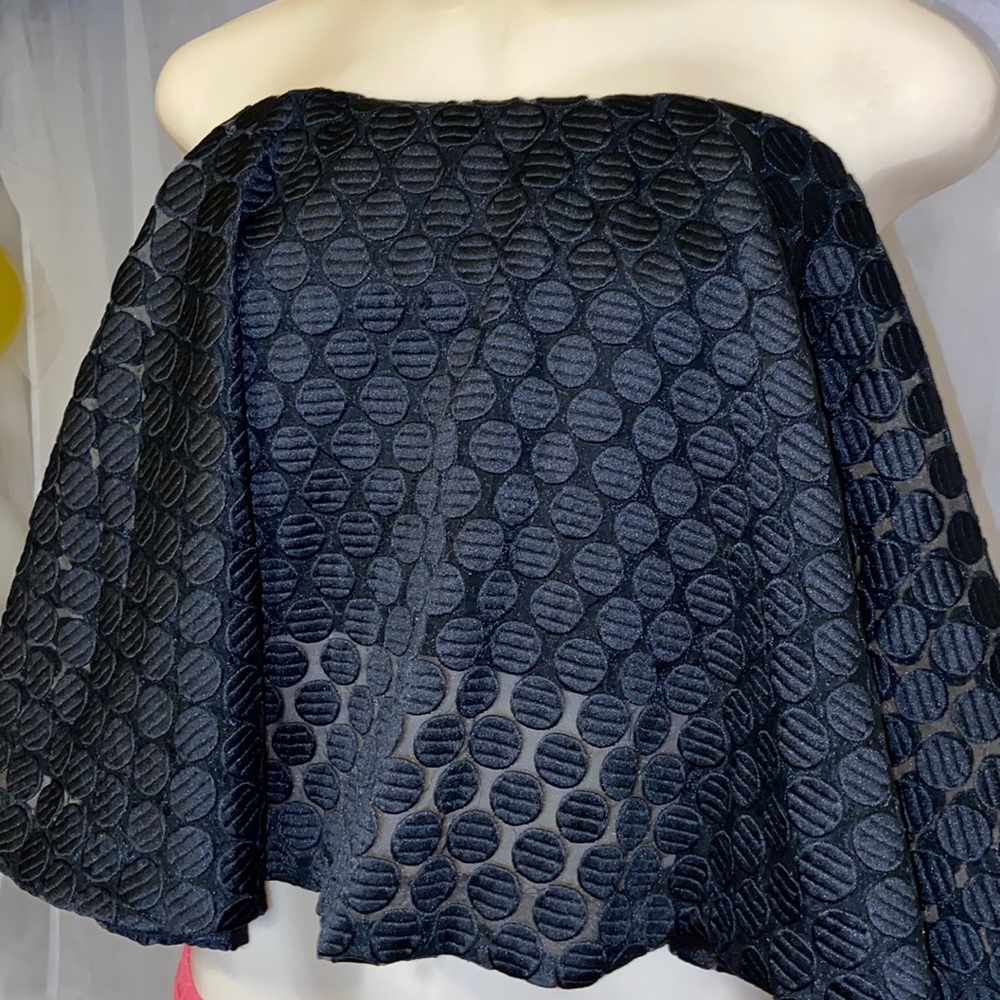 Sexy Nicholas Black Lace Flare Sleeveless Top - Picture 6 of 11
